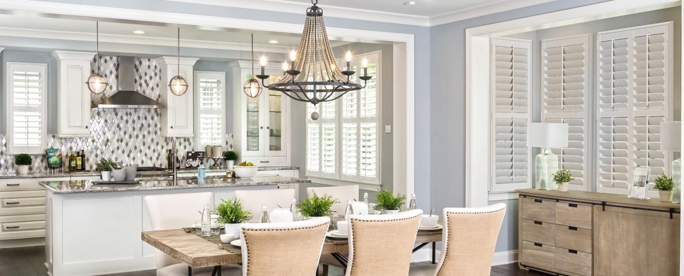 Polywood Shutters in Dining Room